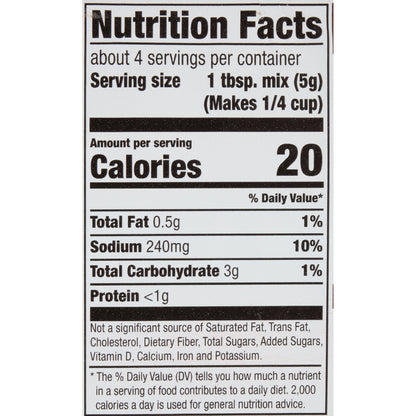 McCormick® Mushroom Gravy Mix 0.75 oz. Packet