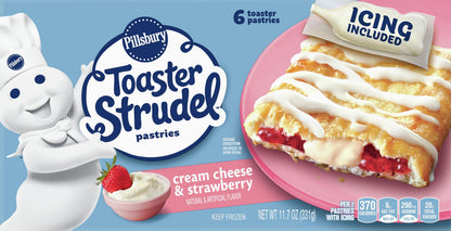 Pillsbury Toaster Strudel Cream Cheese & Strawberry Toaster Pastries 6 ea