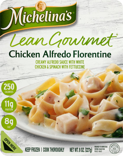 Michelina's Lean Gourmet Chicken Alfredo Florentine 8 oz