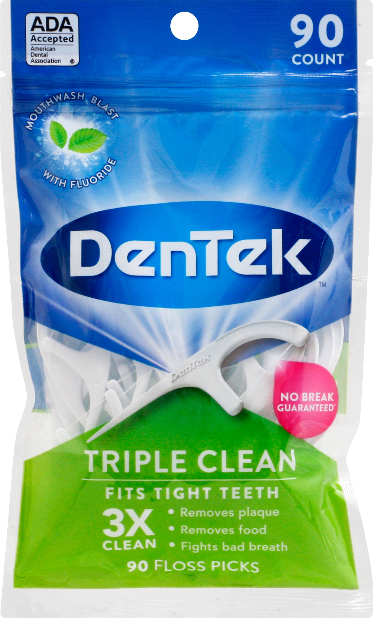 DenTek Triple Clean Floss Picks 90 ea