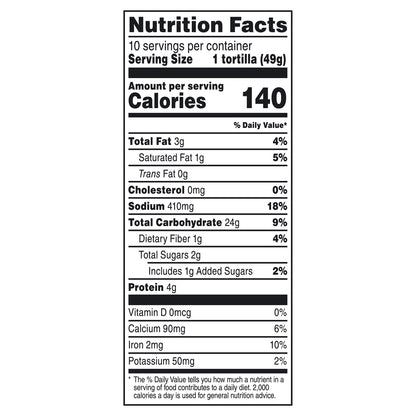 Mission Soft Taco Flour Tortillas, 10 Count
