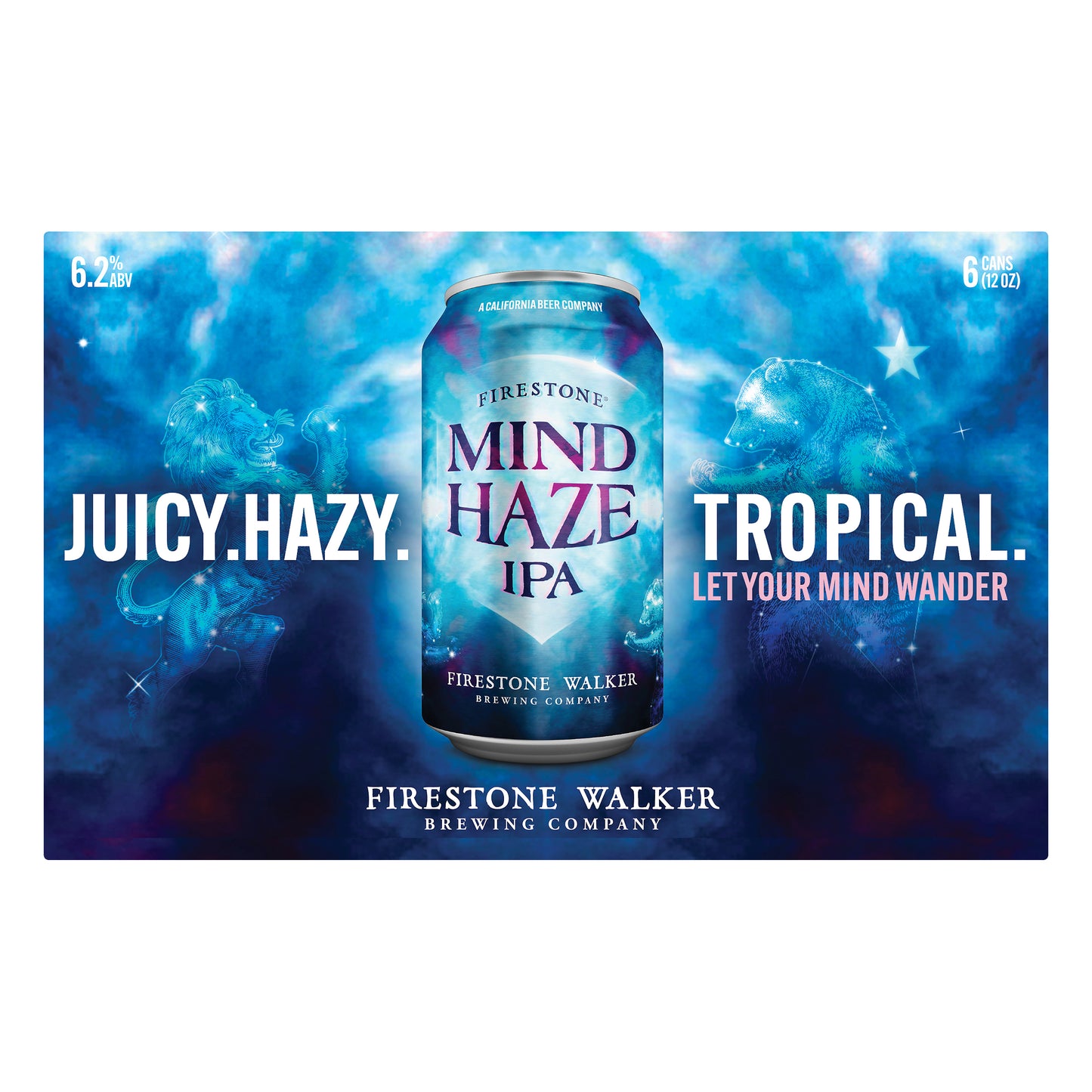 Firestone Walker 6 Pack IPA Mind Haze Beer 6 ea