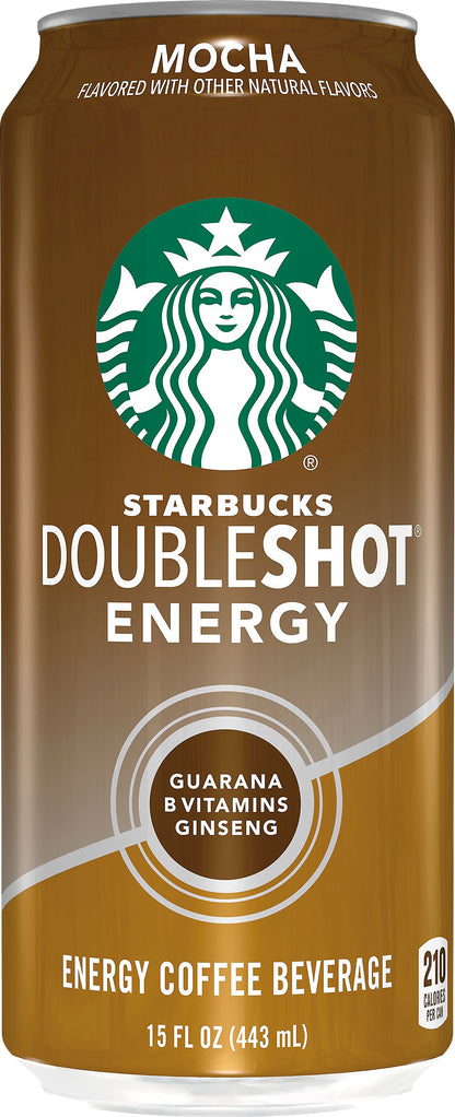 Starbucks DoubleShot Energy Mocha Coffee Beverage 15 oz