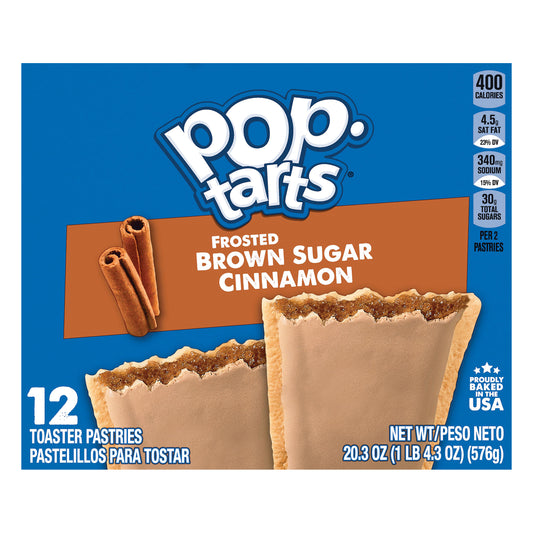 Pop-Tarts 12 Pack Frosted Brown Sugar Cinnamon Toaster Pastries 12 ea