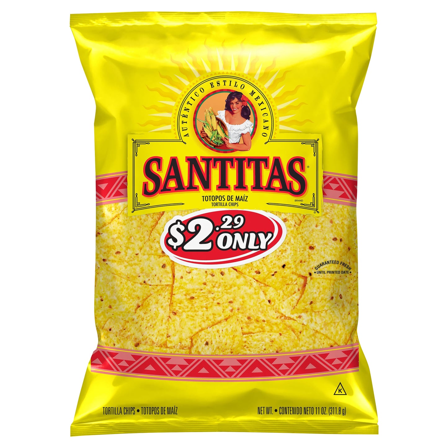 Santitas Tortilla Chips 11 Oz