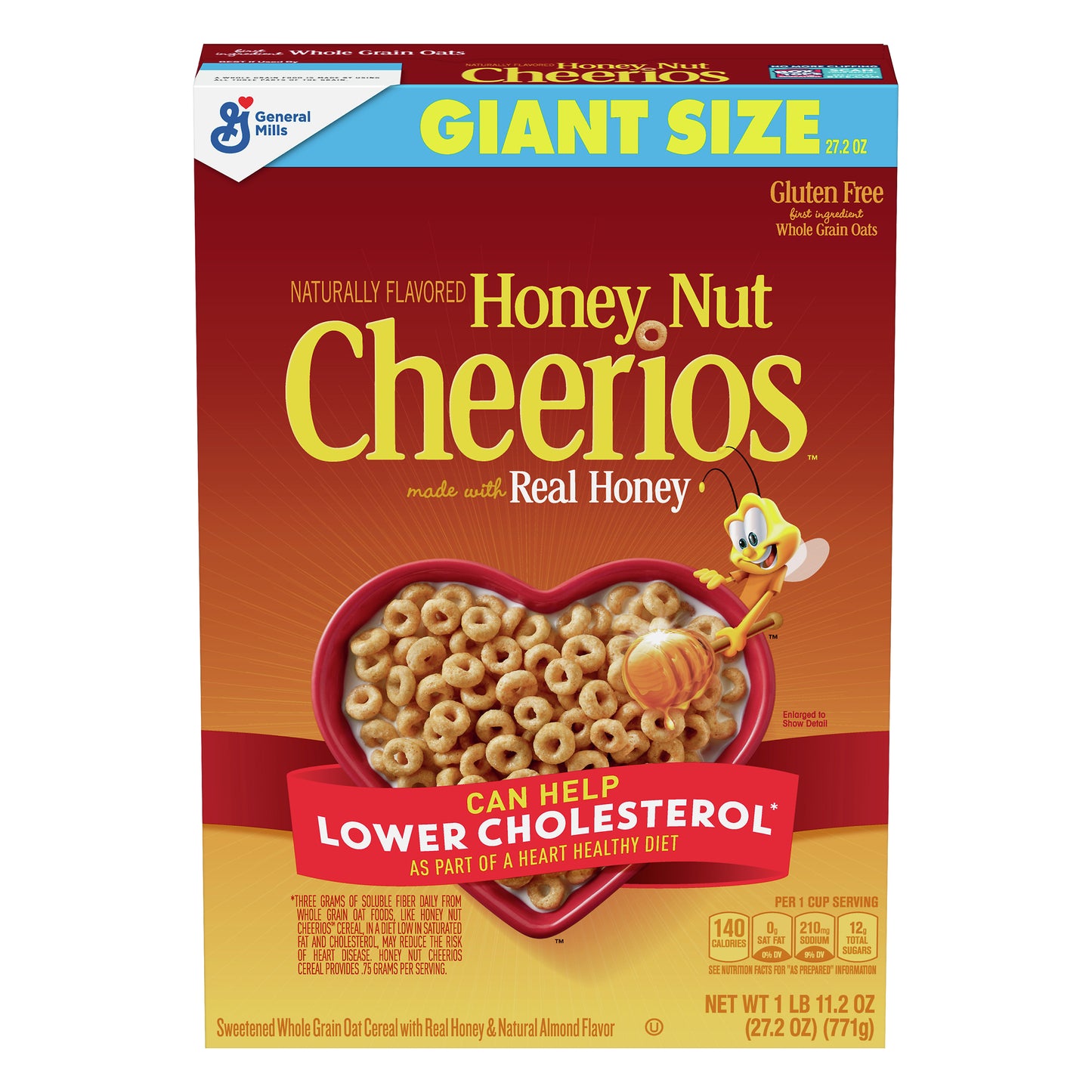 Cheerios Giant Size Honey Nut Cereal 27.2 oz
