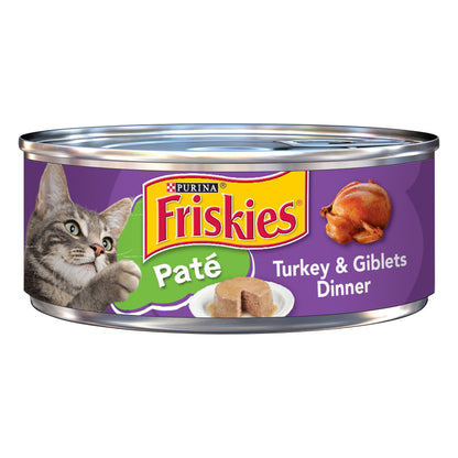 Friskies Pate Turkey & Giblets Dinner Cat Food 5.5 oz