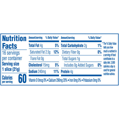Kraft Singles Sharp Cheddar Cheese Slices, 16 ct Pack