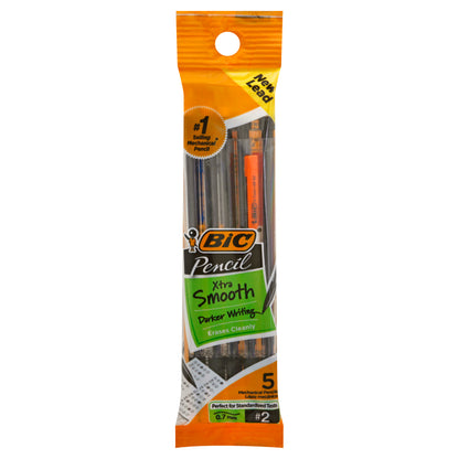 BiC Xtra Smooth No. 2 (0.7 mm) Mechanical Pencils 5 ea