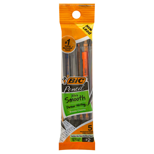BiC Xtra Smooth No. 2 (0.7 mm) Mechanical Pencils 5 ea