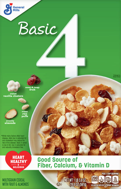 Basic 4 With Fruit & Almonds Multigrain Cereal 19.8 oz