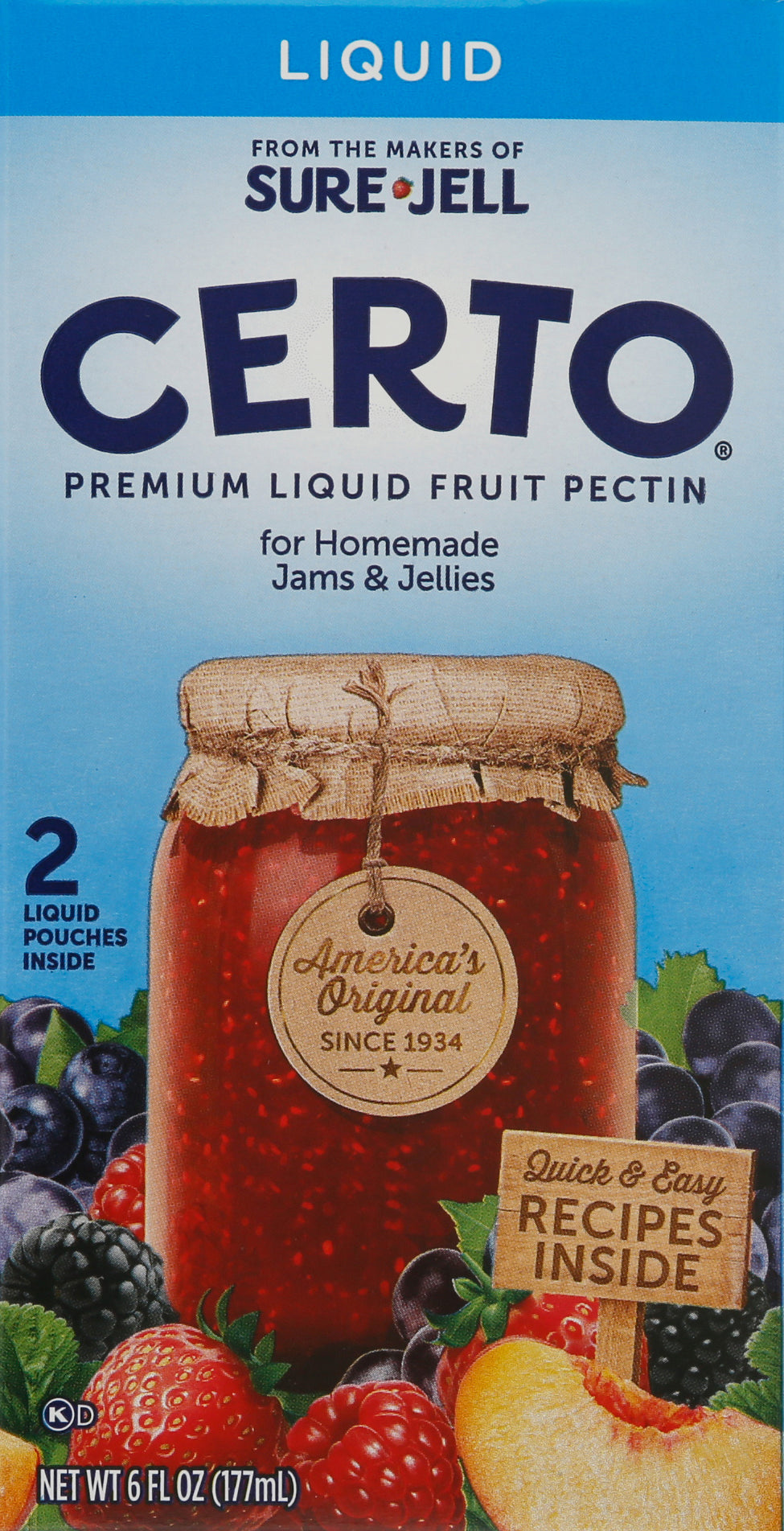 Certo Premium Liquid Fruit Pectin 2 Pouches