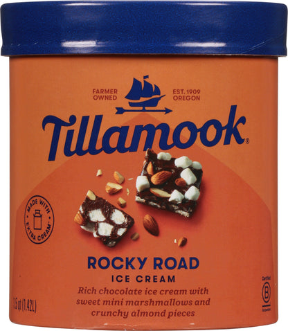 Tillamook Rocky Road Ice Cream 1.5 qt
