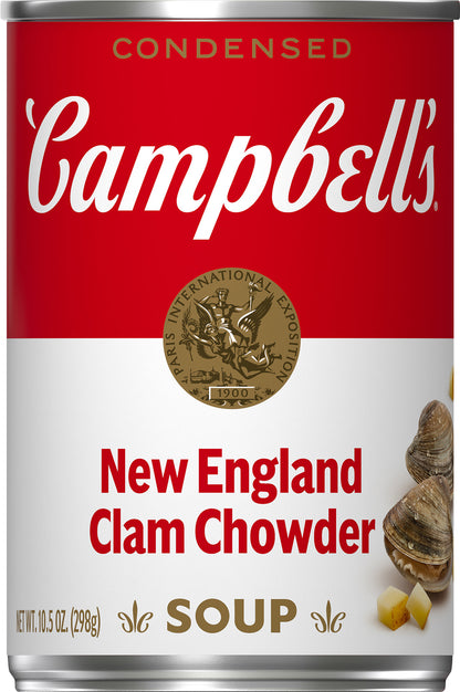 Campbell's New England Clam Chowder Condensed Soup 10.5 oz