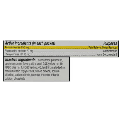 Theraflu Apple Cinnamon Flavor Sinus & Pain 6 ea