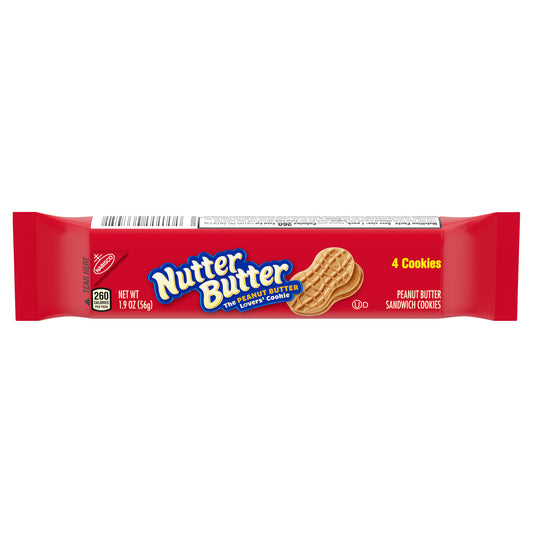 Nabisco Nutter Butter Peanut Butter Sandwich Cookies 4 ct Pack