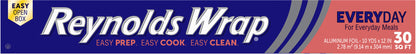Reynolds Wrap Everyday Strength Aluminum Foil, 30 Square Feet
