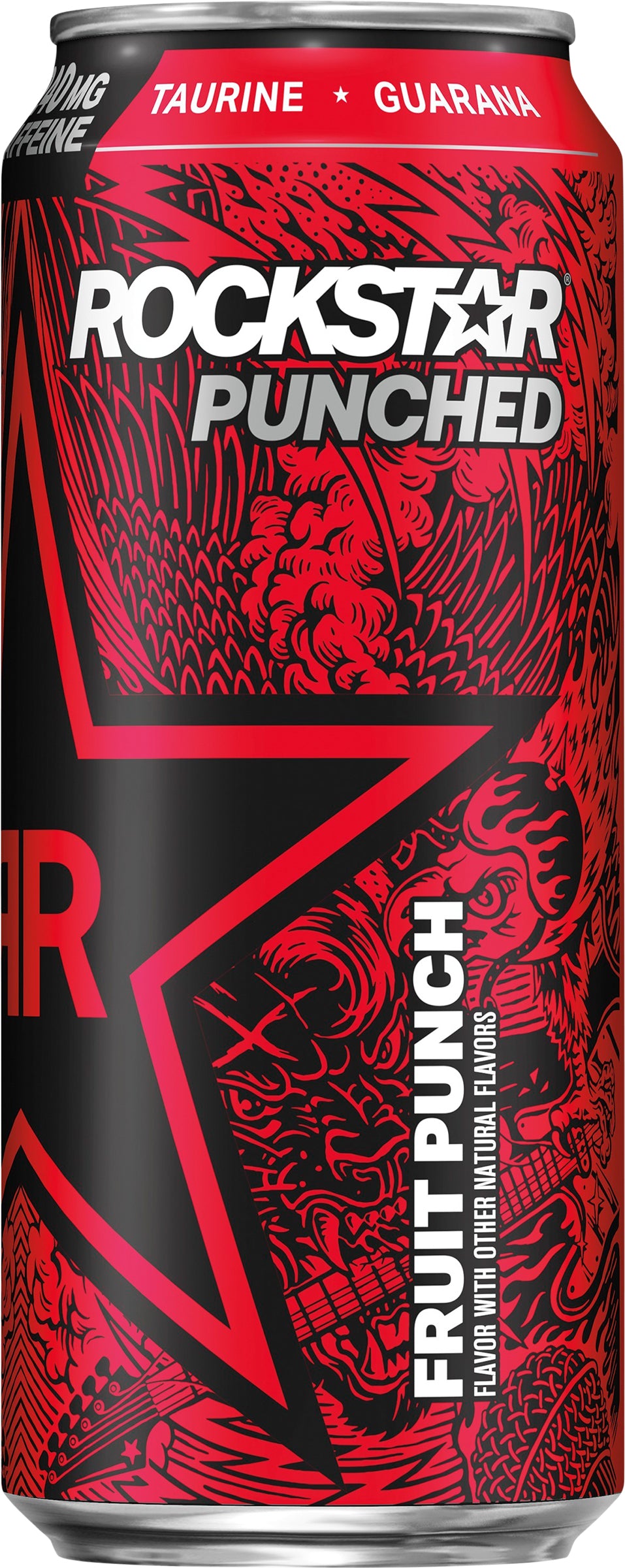 Rockstar Punched Fruit Punch Energy Drink 16 fl oz Can