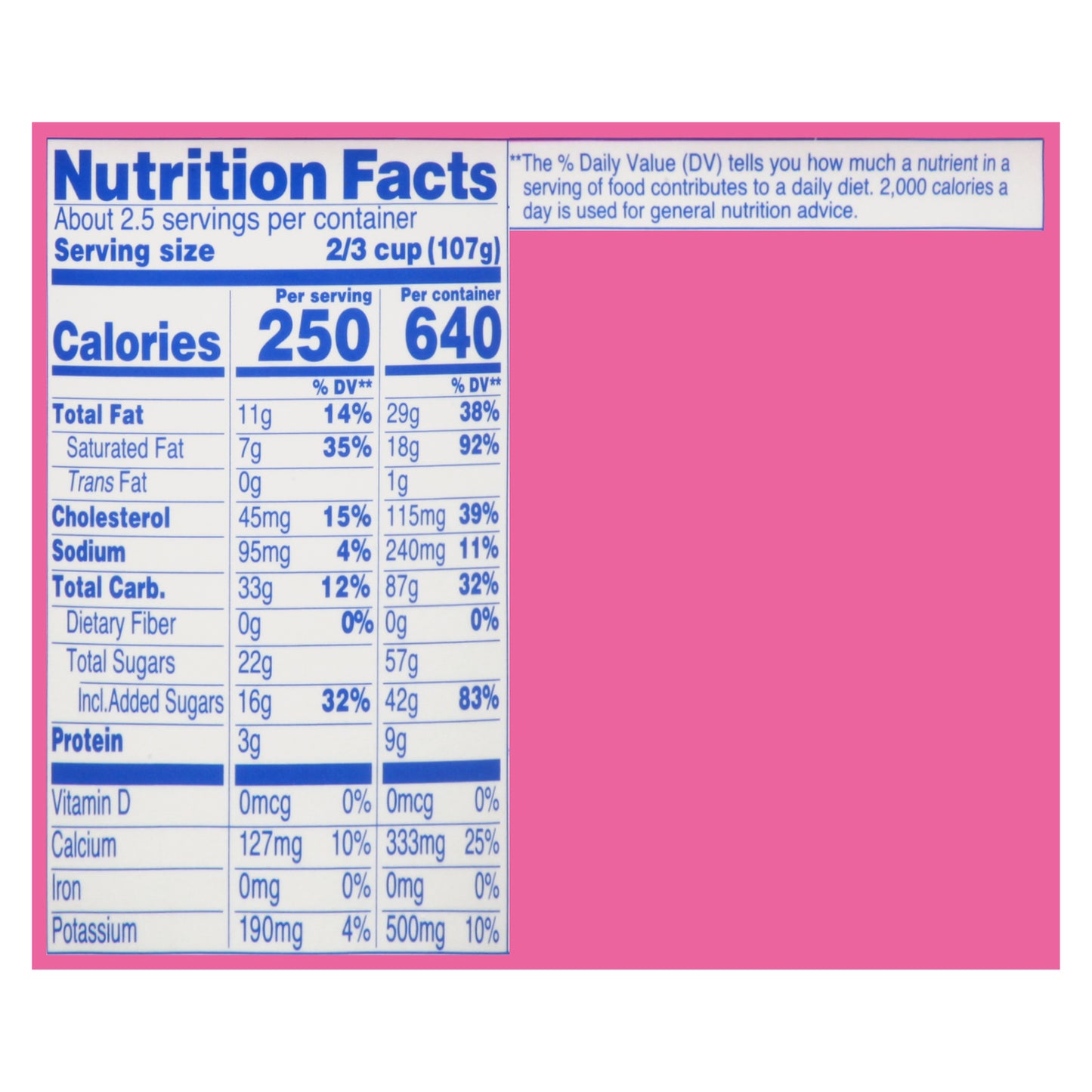 Baskin Robbins Cotton Candy Flavored Ice Cream 14 fl oz
