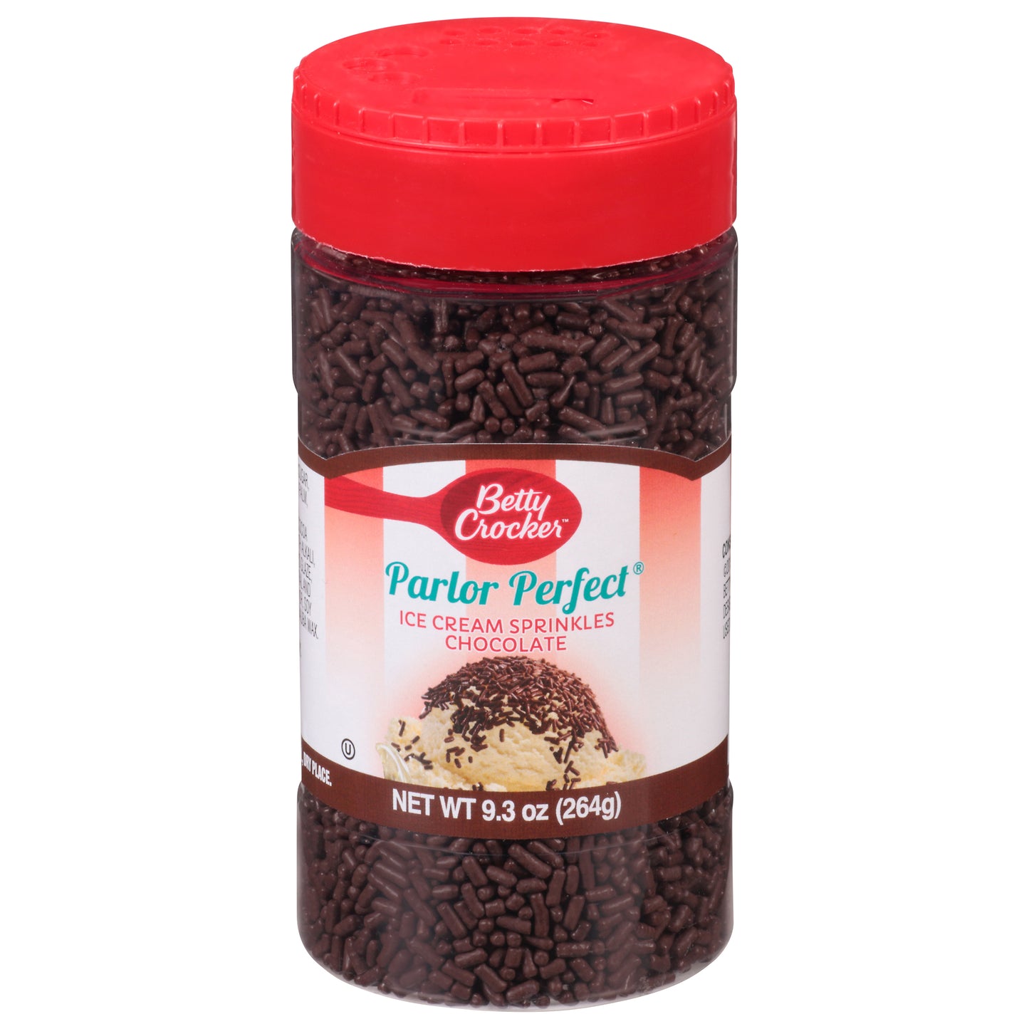 Betty Crocker Parlor Perfect Chocolate Ice Cream Sprinkles 9.3 oz Canister