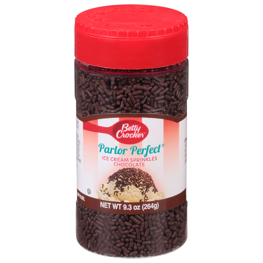 Betty Crocker Parlor Perfect Chocolate Ice Cream Sprinkles 9.3 oz Canister