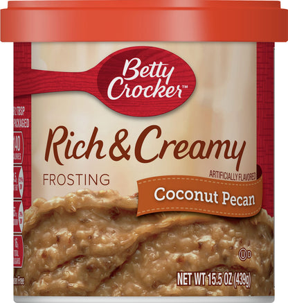 Betty Crocker Rich & Creamy Coconut Pecan Frosting 15.5 oz