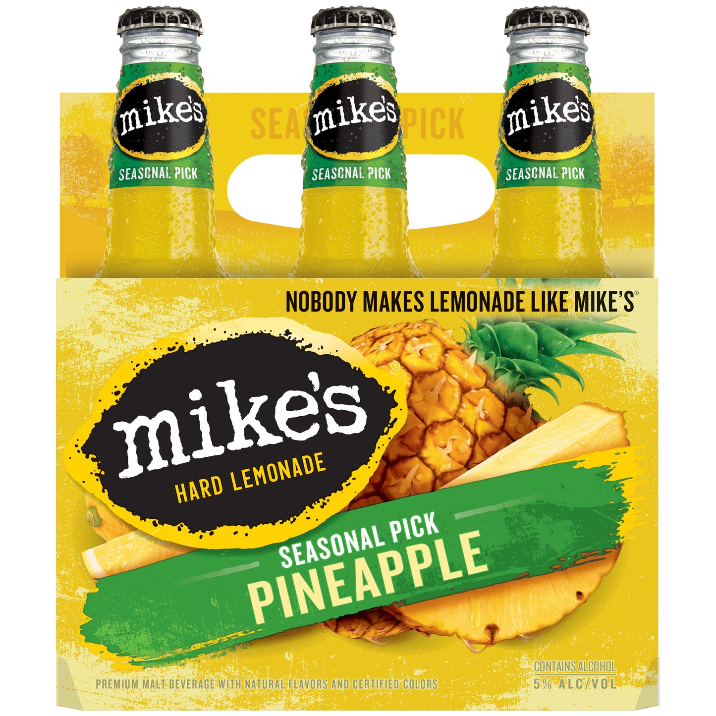 Mike's 6 Pack Hard Lemonade Pineapple Beer 6 ea