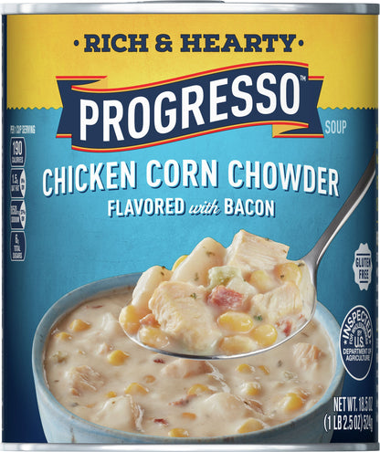 Progresso Rich & Hearty Chicken Corn Chowder Soup 18.5 oz