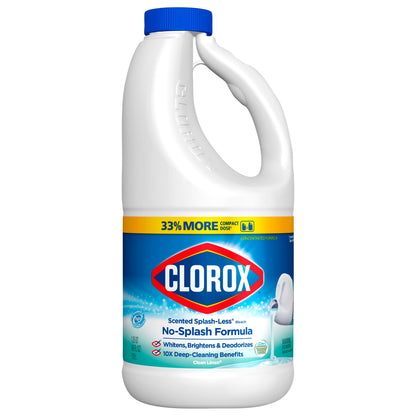 Clorox Clean Linen Scented Splash-Less Bleach 1.25 qt