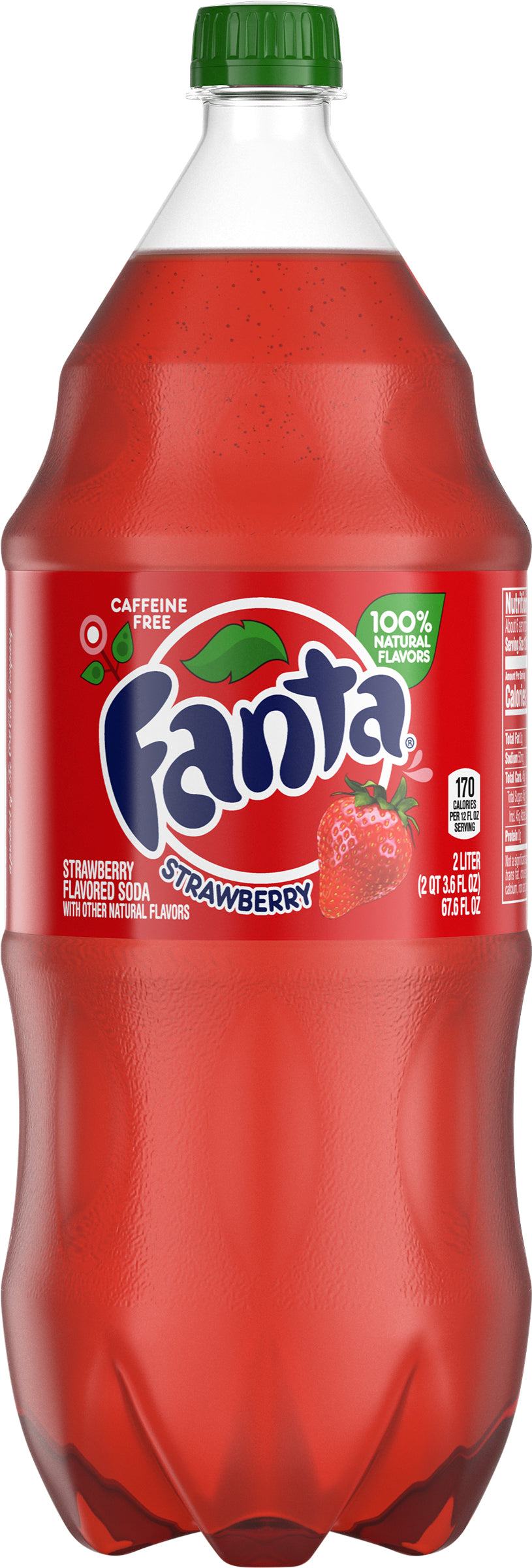 Fanta Strawberry Soda Bottle, 2 Liters