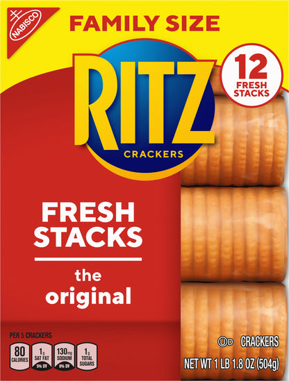 MONDELEZ GLOBAL LLC (SNACKS US) Ritz Crackers Original 12 Pack Fresh Stack Carton 581268 BE Update 1