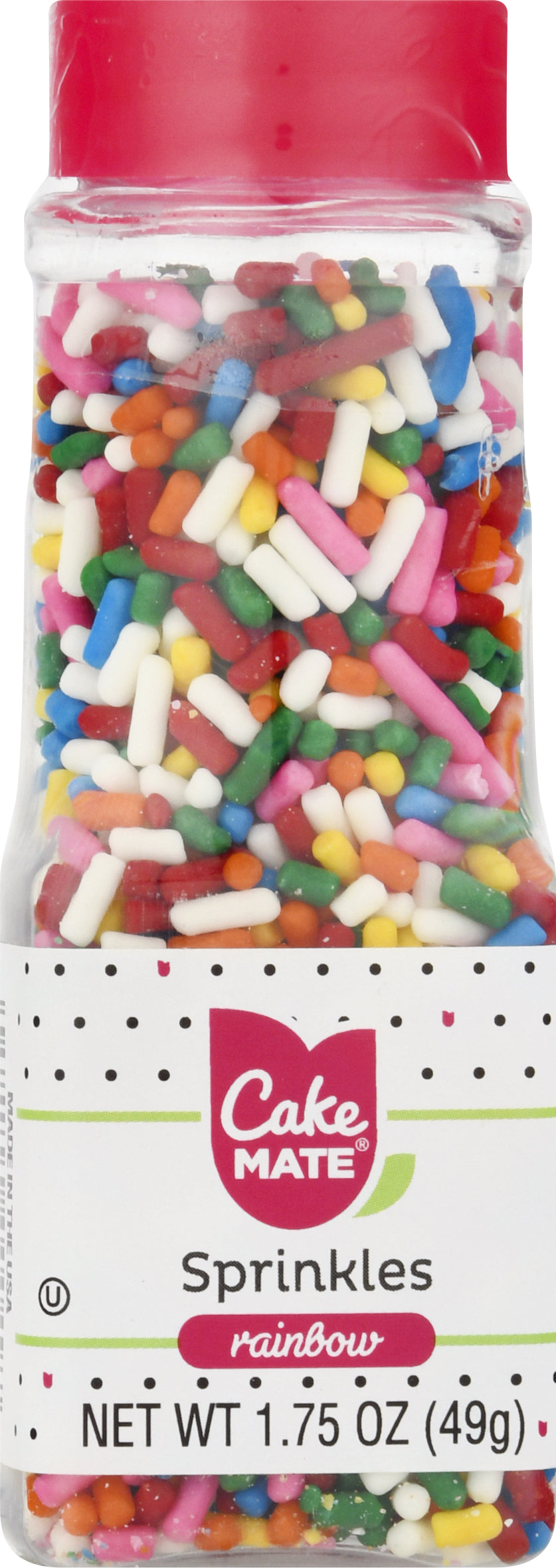 Cake Mate Rainbow Sprinkles 1.75 oz