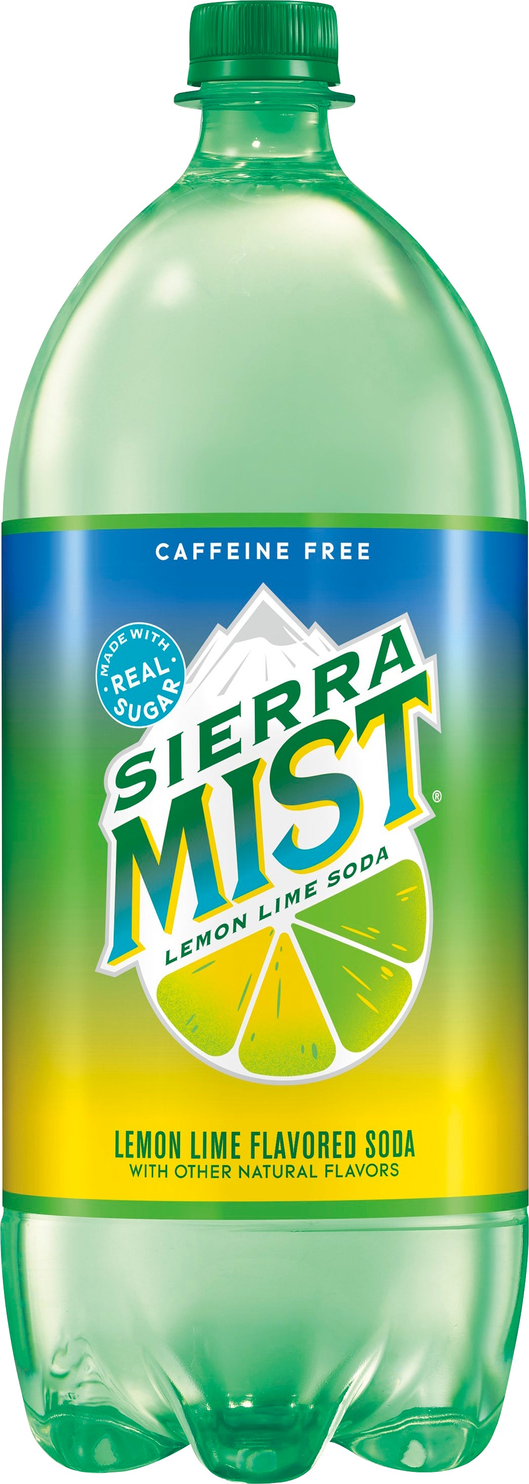 Sierra Mist Caffeine Free Lemon Lime Flavored Soda 2 lt