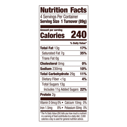 PEPPERIDGE FARM Raspberry Turnovers 4 ea