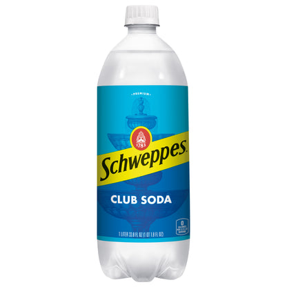 Schweppes Premium Club Soda 33.8 fl oz