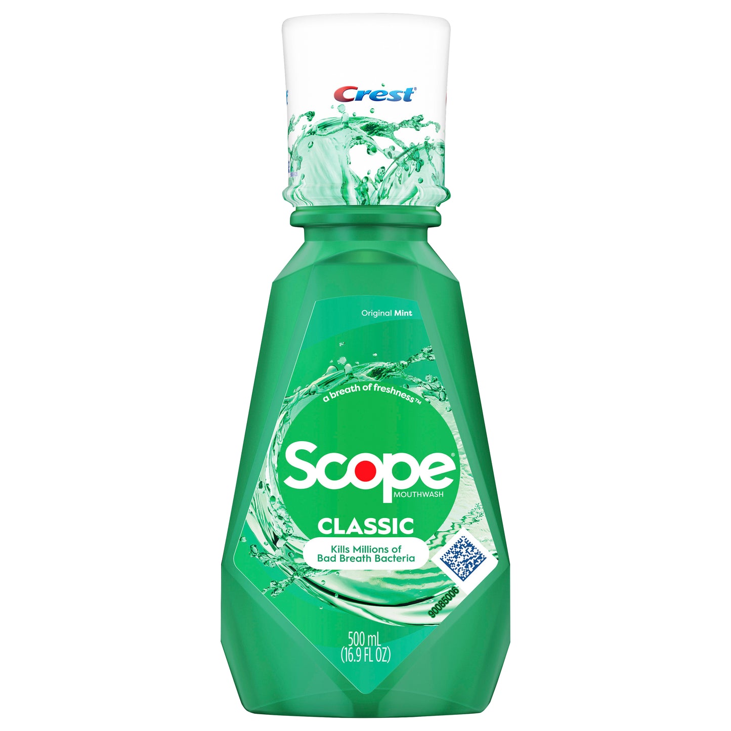 Crest Scope Classic Mouthwash, Original Mint, 500mL