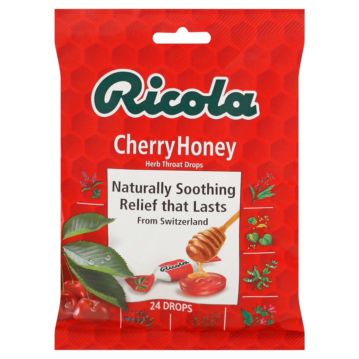 Ricola Cherry Honey Herb Throat Drops 24 ea
