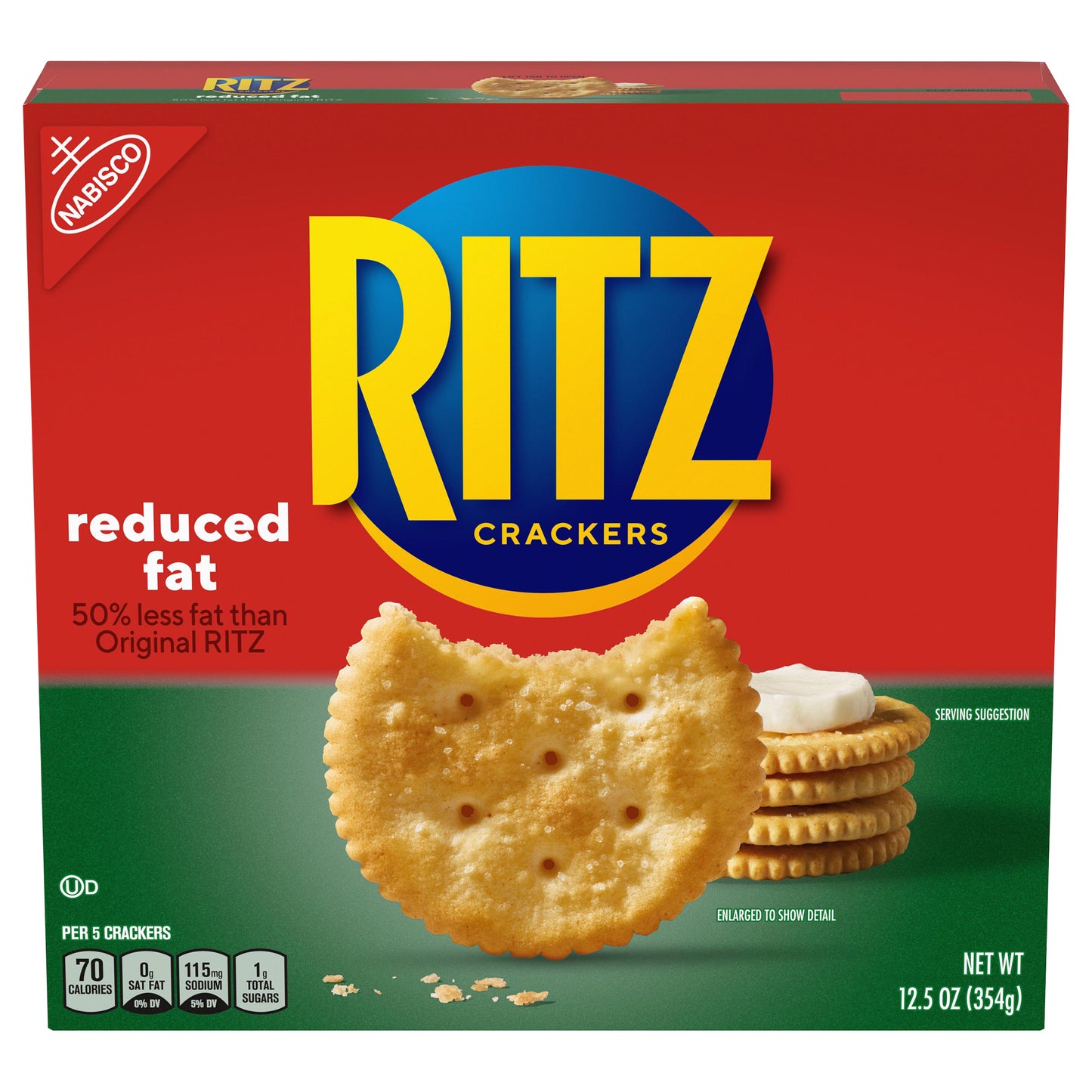 Nabisco Ritz Reduced Fat Crackers 12.5 oz. Box