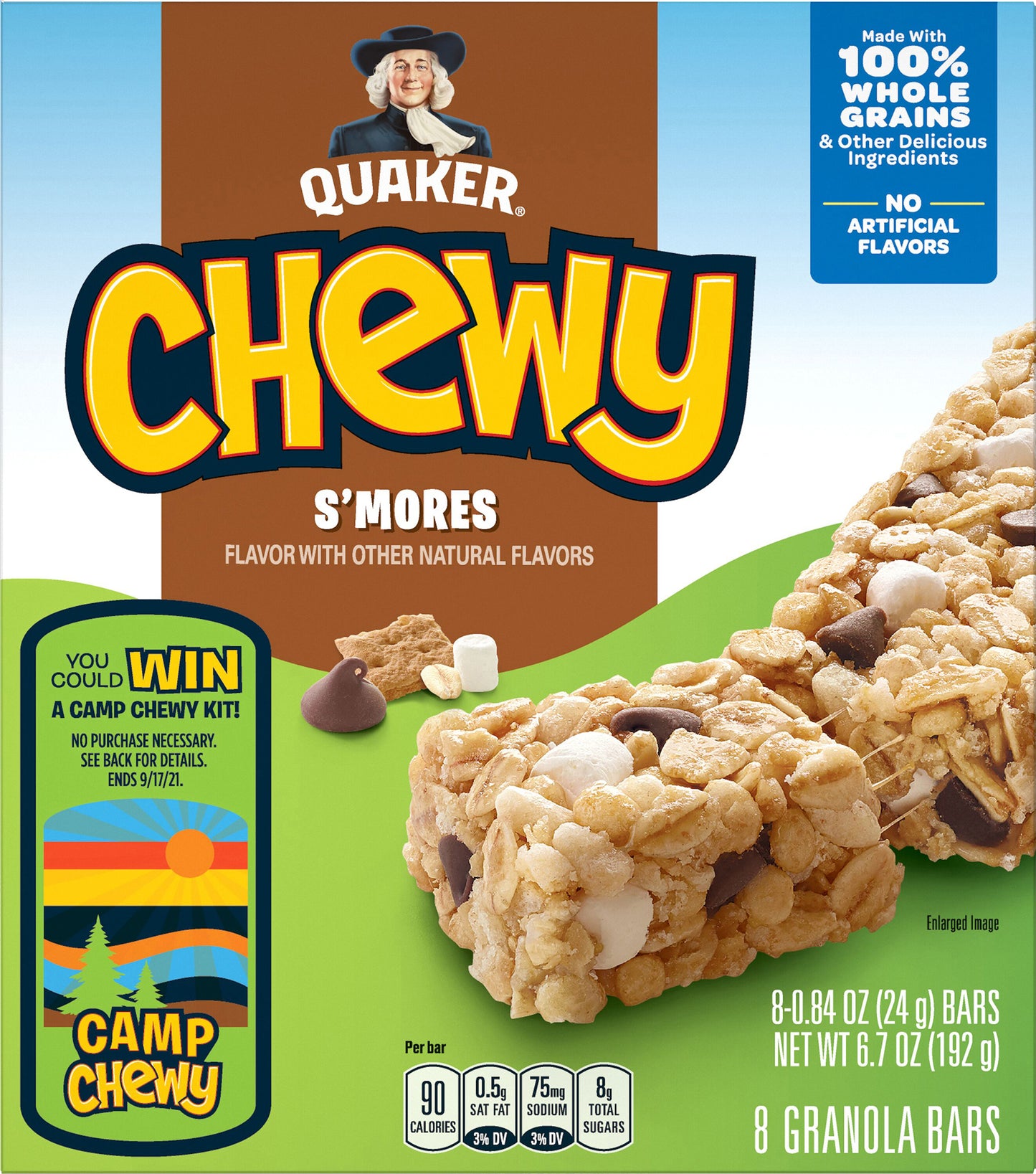 Quaker Chewy Granola Bars S'mores 0.84 Oz 8 Count