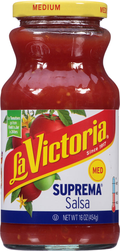 La Victoria® Medium Suprema® Salsa 16 oz. Jar