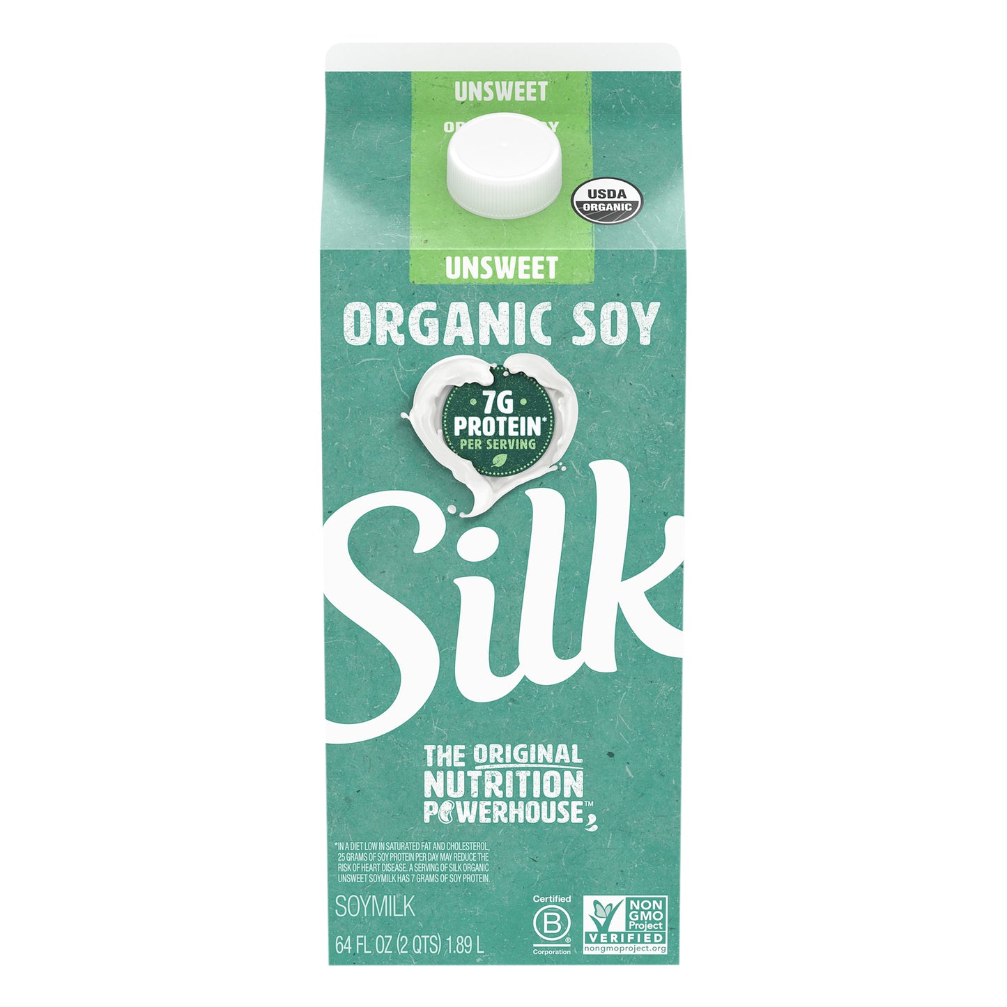 Silk® Organic Unsweet Soymilk 64 fl. oz. Carton