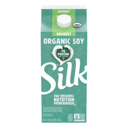 Silk® Organic Unsweet Soymilk 64 fl. oz. Carton