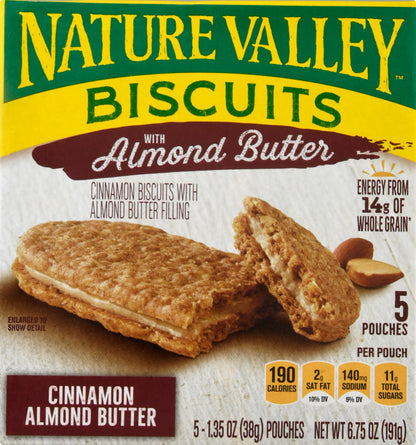 Nature Valley With Almond Butter Cinnamon Almond Butter Biscuits 5 ea