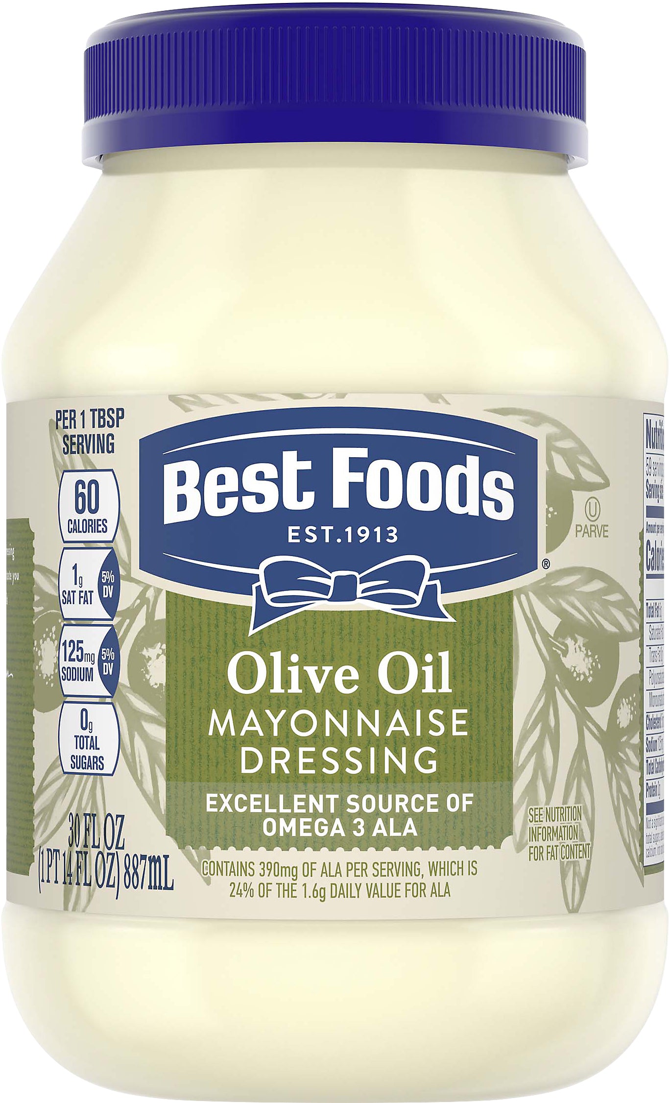 Best Foods Olive Oil Mayonnaise Dressing 30 oz