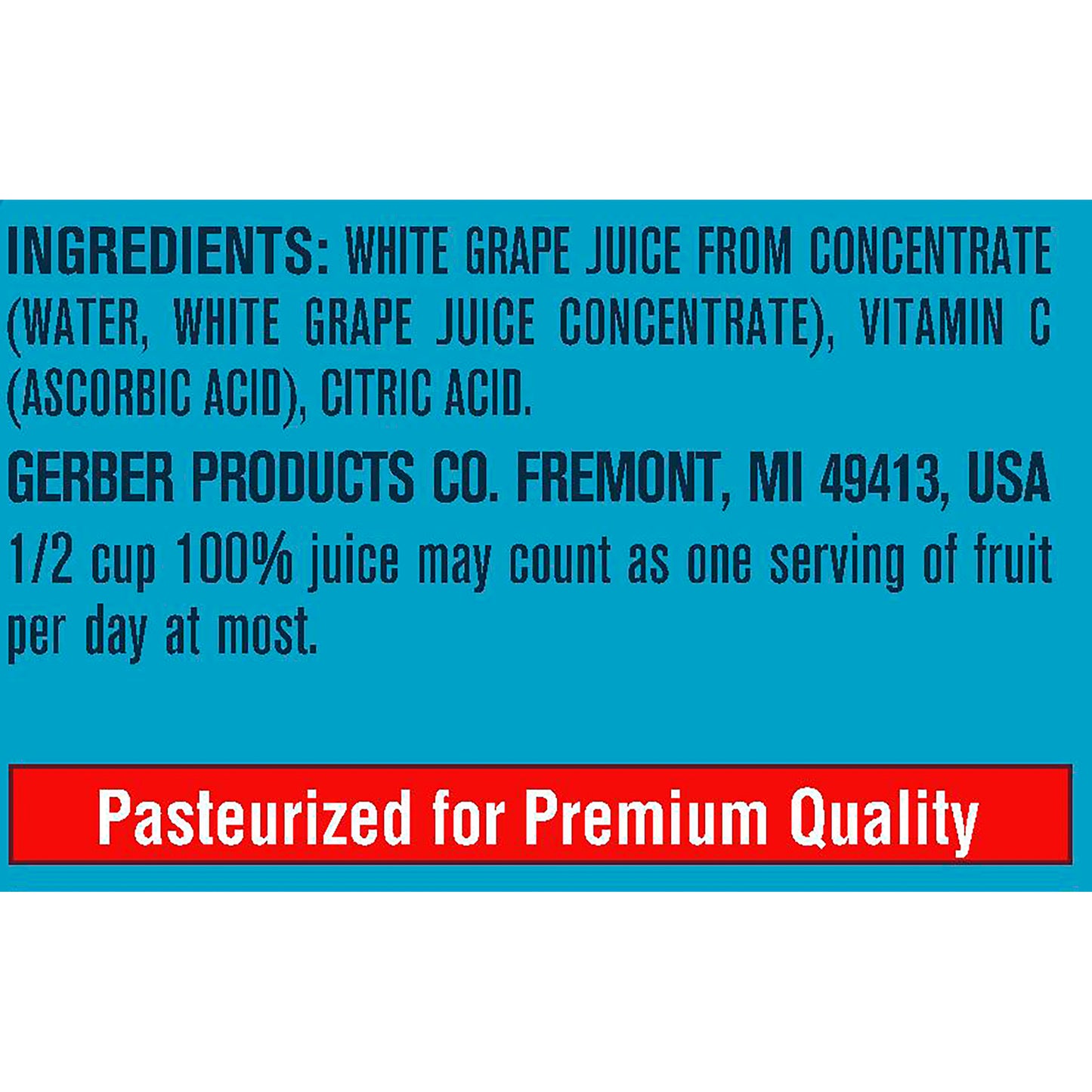 Gerber 100% White Grape Juice, 32 fl oz bottle