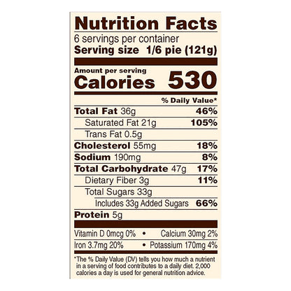 Marie Callender's Chocolate Satin Pie 25.6 oz