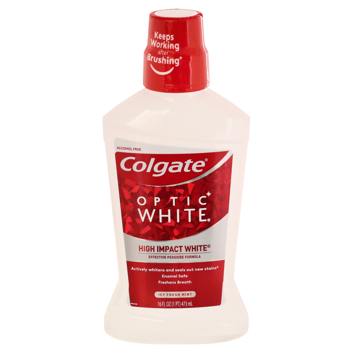 Colgate Optic White Icy Fresh Mint Mouth Wash 16 oz