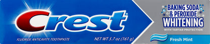 Crest Fluoride Anticavity Fresh Mint Toothpaste 5.7 oz