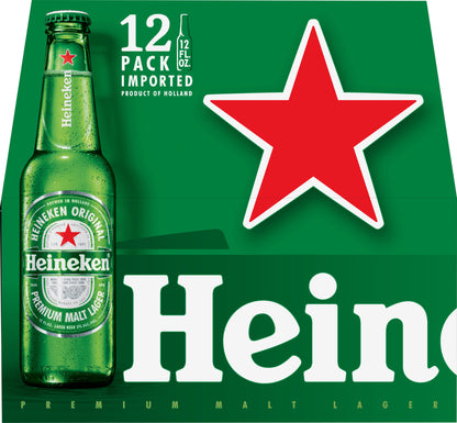 Heineken 12 Pack Original Beer 12 - 12 fl oz Bottles