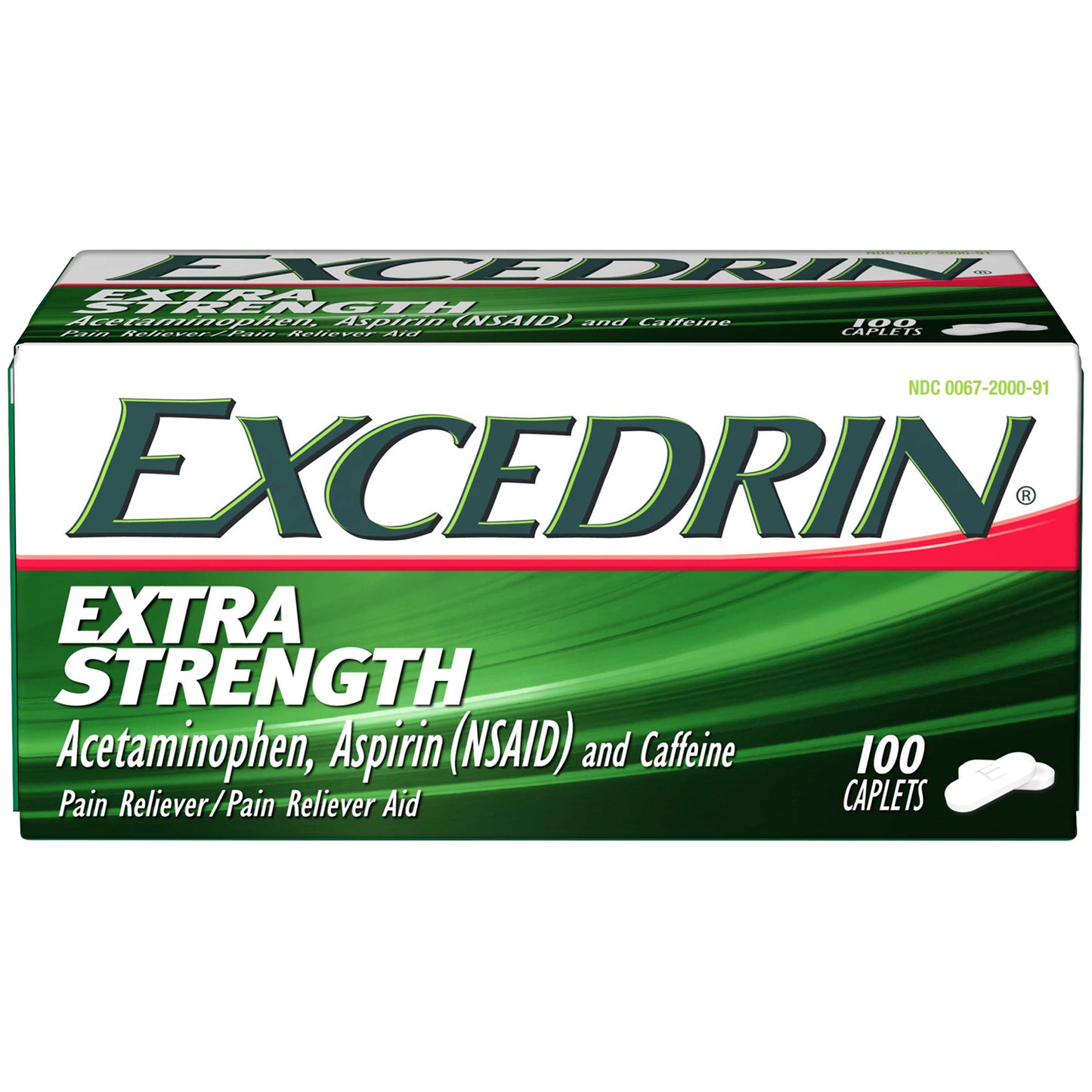 Excedrin Extra Strength Pain Relief Caplets for Headache Relief, 100 count